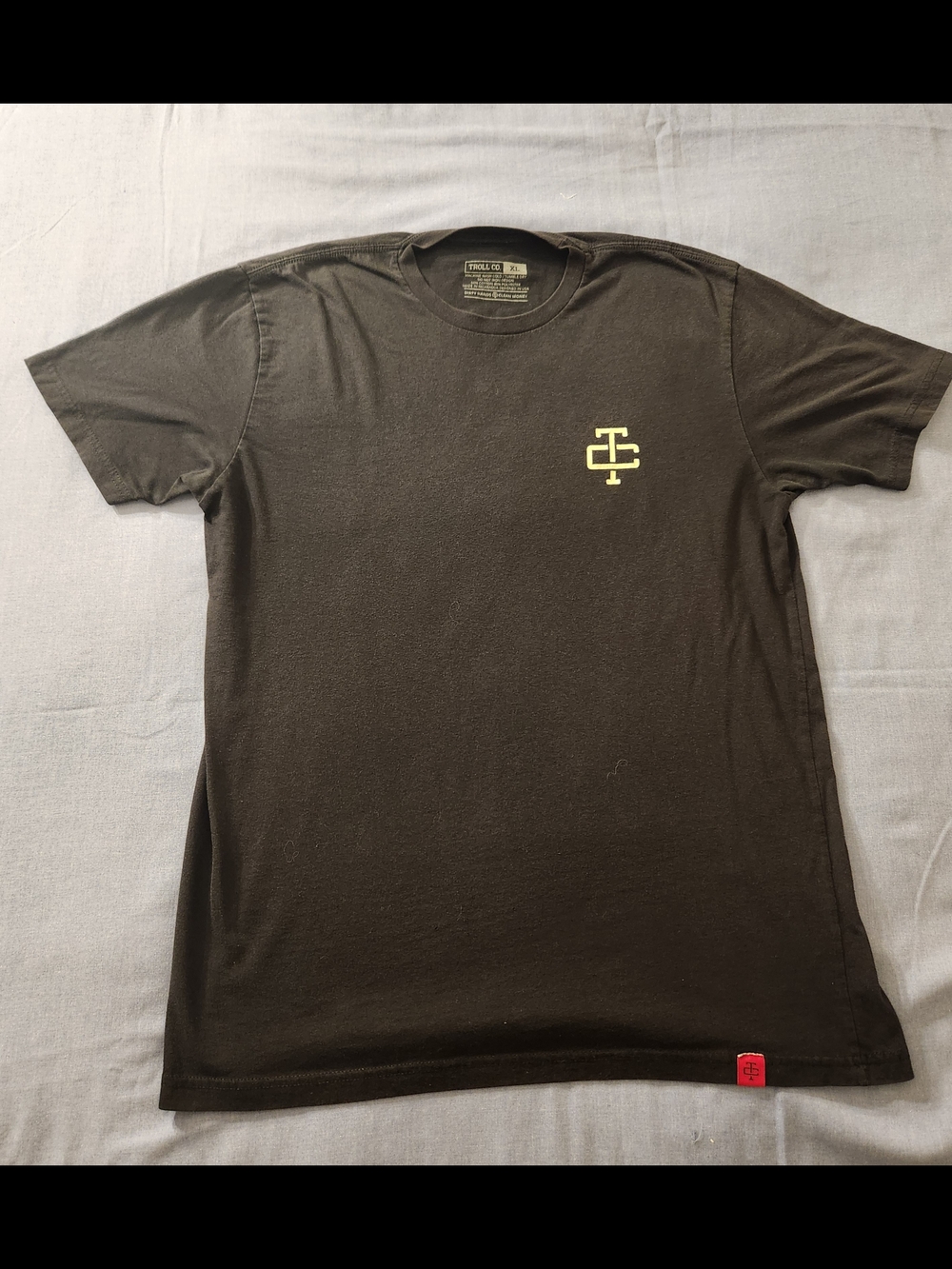 Troll Co. Clothing XL Men's Black Working Harder T-Shirt